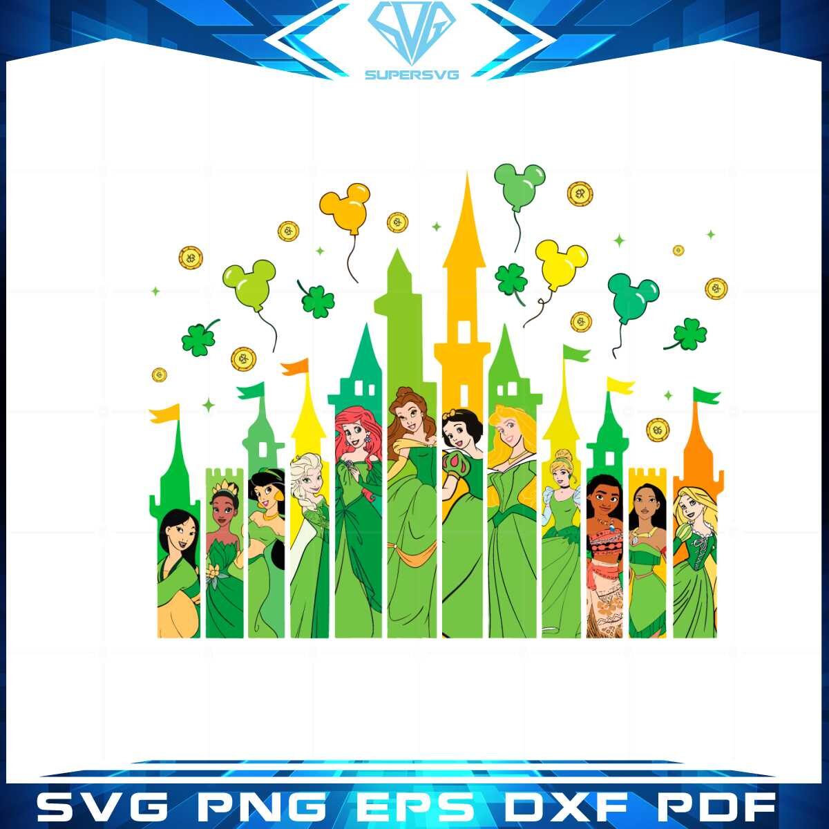 disney-princess-st-patricks-day-disney-castle-svg-cutting-files