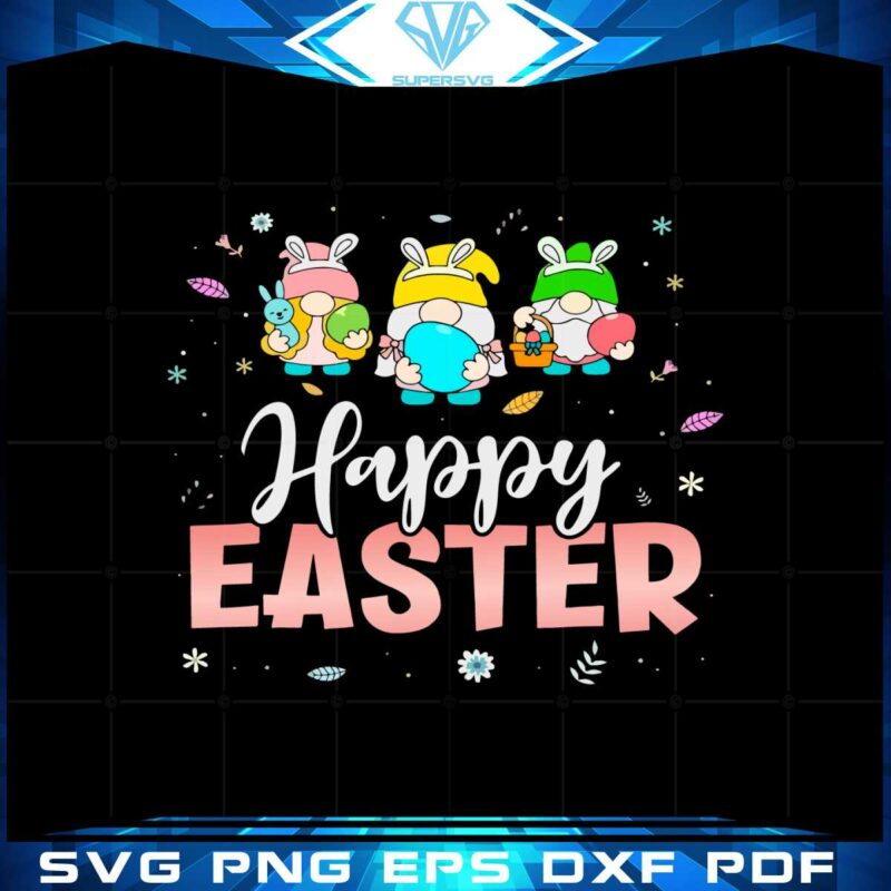 happy-easter-day-cute-gnomes-with-bunny-ears-and-eggs-svg