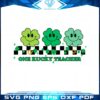 one-lucky-teacher-shamrock-st-patricks-day-retro-groovy-svg