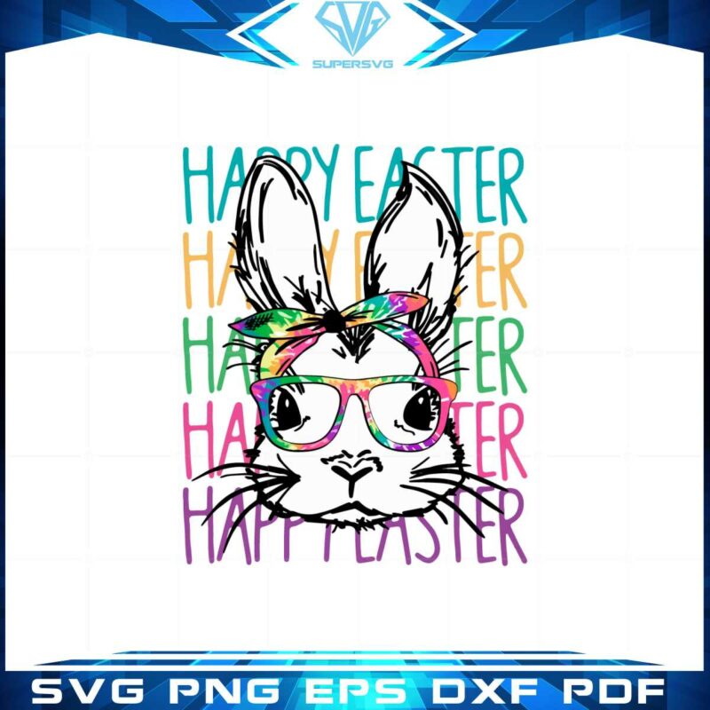 colorful-happy-easter-bunny-svg-files-for-cricut-sublimation-files