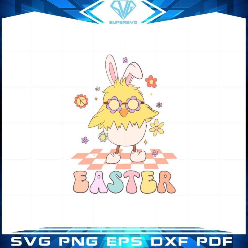 groovy-easter-cute-chick-svg-files-for-cricut-sublimation-files