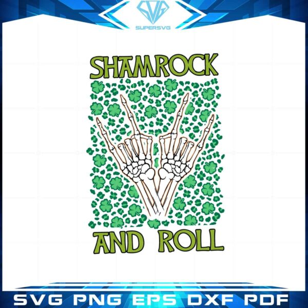 shamrock-and-roll-st-patricks-day-shamrock-skeleton-hands-svg