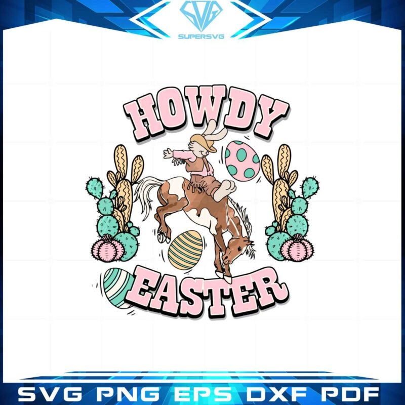western-easter-bunny-girl-howdy-easter-cowgirl-svg-cutting-files