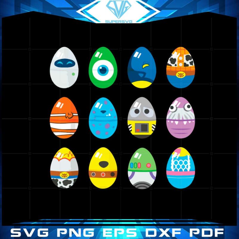 pixar-classic-character-easter-eggs-funny-easter-cartoon-svg