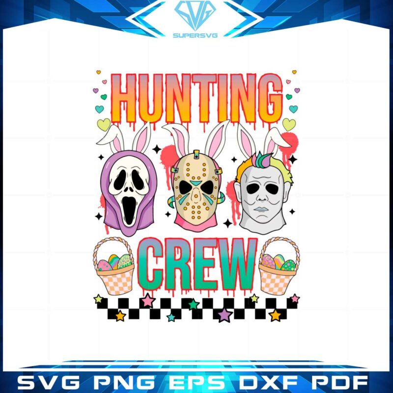 easter-hunting-crew-retro-easter-killer-svg-graphic-designs-files
