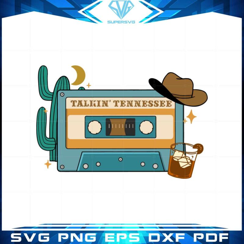 talkin-tennessee-vintage-cassette-western-country-music-svg