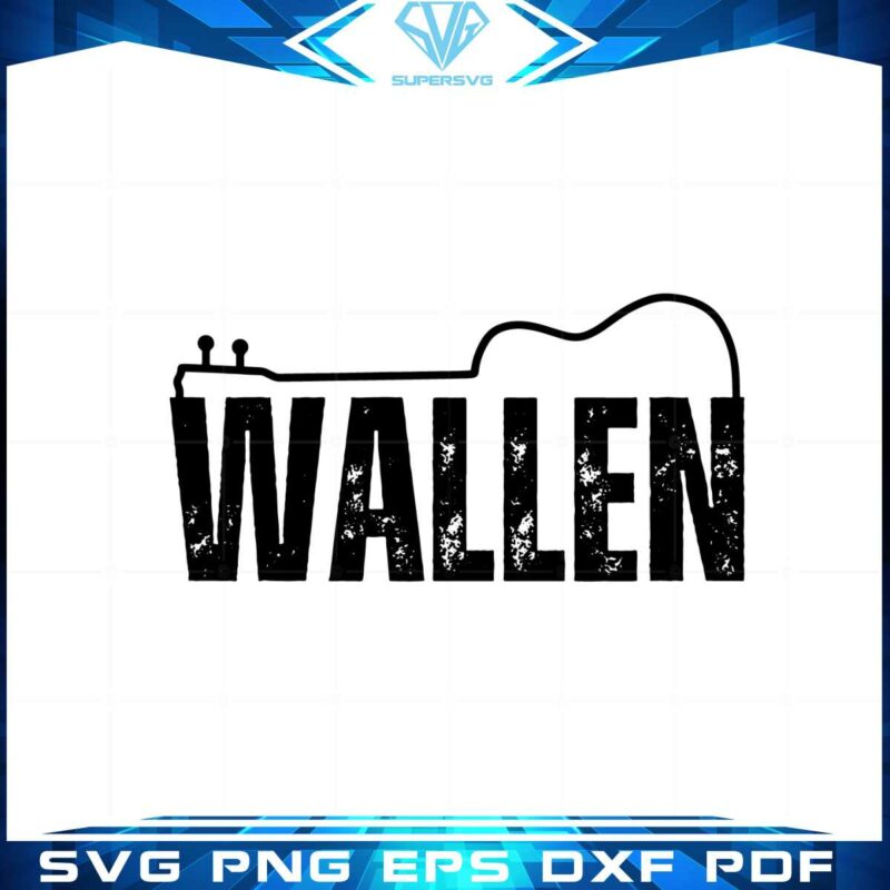 wallen-western-classic-guitar-country-music-svg-cutting-files