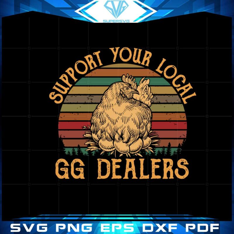 Vintage Easter Support Your Local GG Dealer SVG Cutting Files