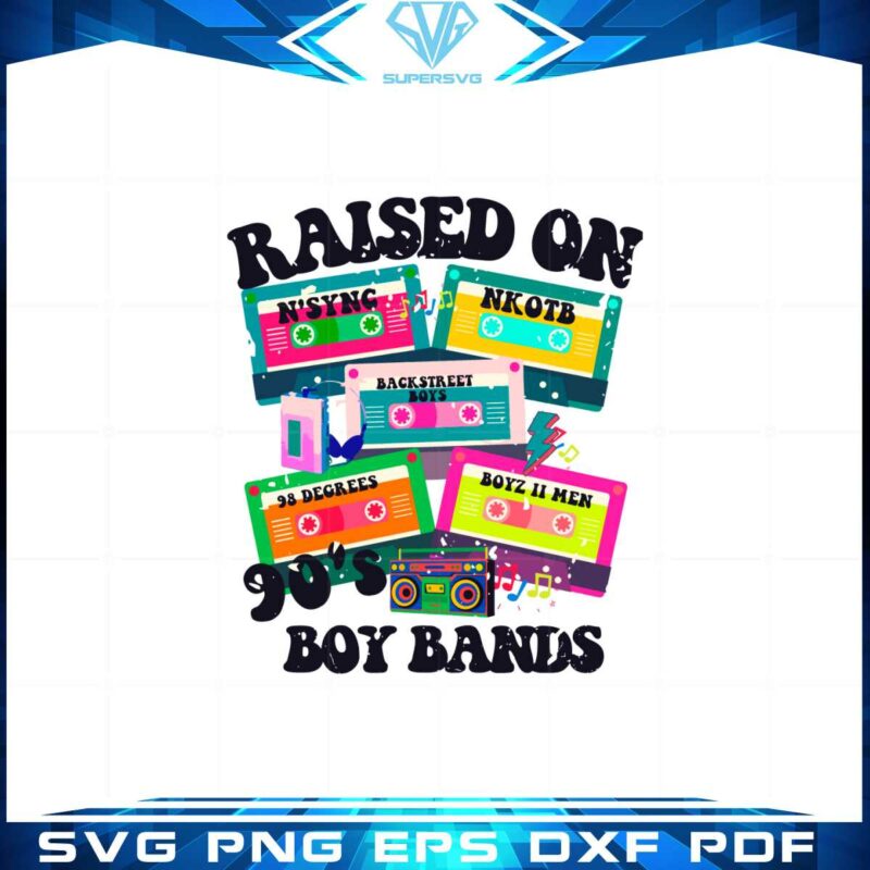 vintage-cassette-raised-on-90s-boy-bands-svg-graphic-designs-files