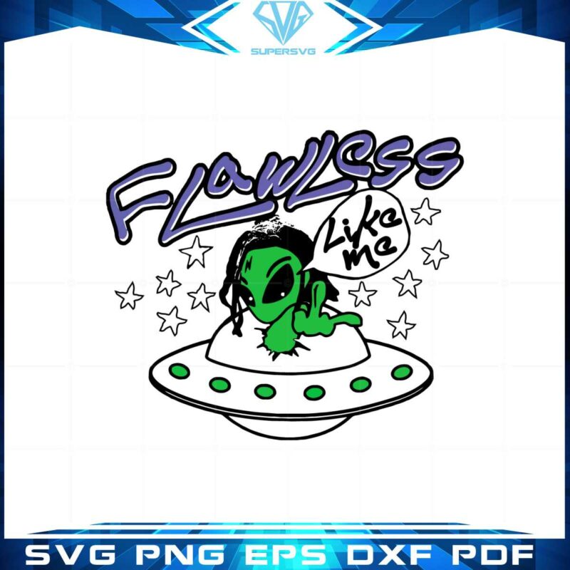 flawless-like-me-lucki-ufo-alien-svg-graphic-designs-files