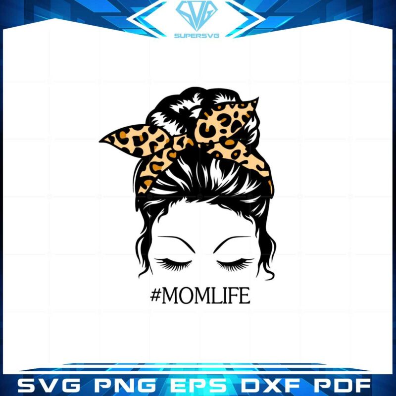 mom-life-leopard-messy-bun-mom-svg-graphic-designs-files