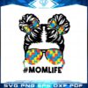 autism-women-messy-bun-hair-mom-life-autism-awareness-svg