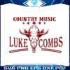 luke-combs-country-music-tour-western-bullhead-cowboy-hat-svg