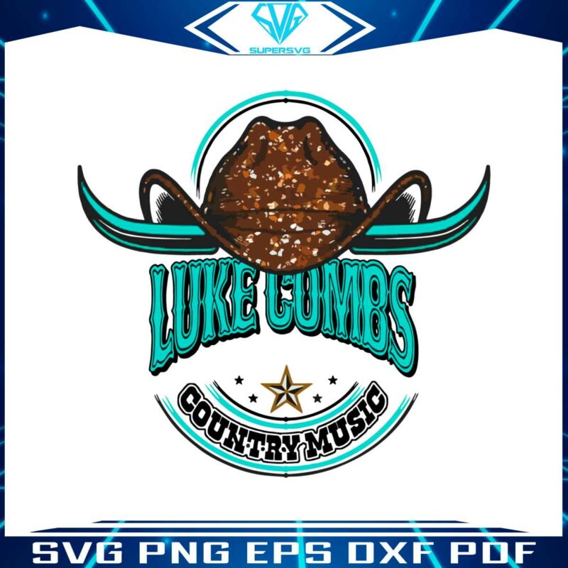 luke-combs-country-music-western-cowboy-hat-svg-cutting-files