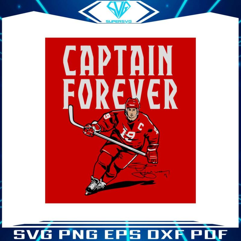 steve-yzerman-captain-forever-svg-graphic-designs-files