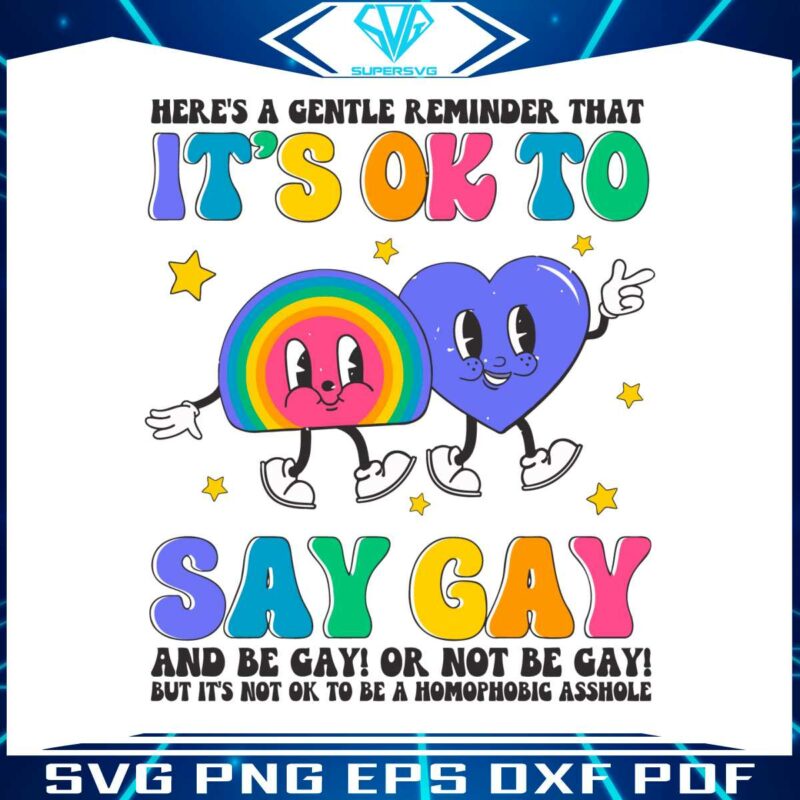 lgbtq-awareness-it-is-ok-to-say-gay-svg-graphic-design-files