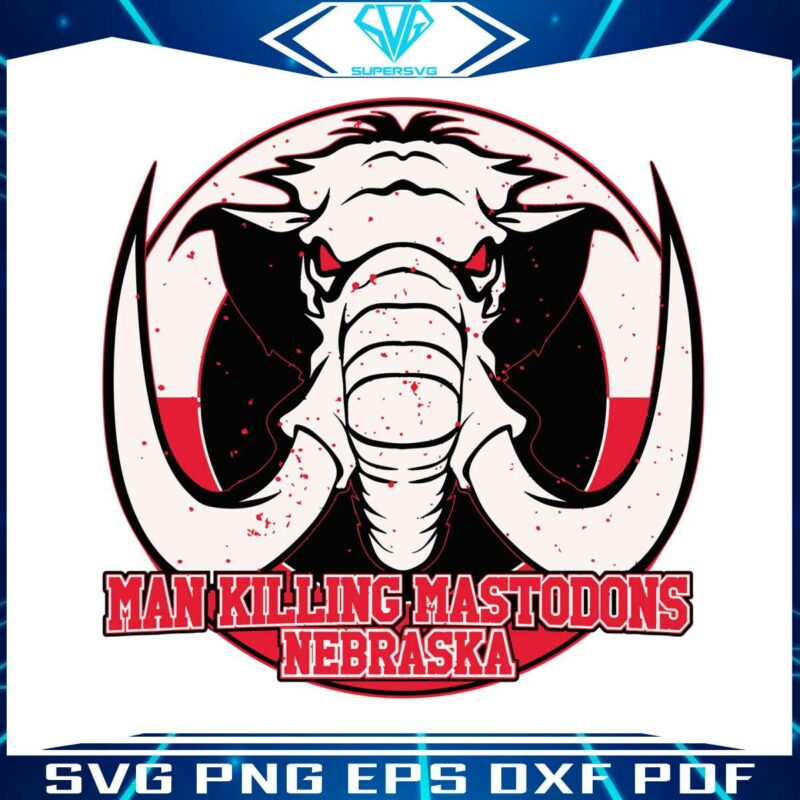 demonic-man-killing-mastodon-svg-graphic-design-files
