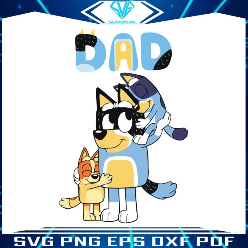 bluey-dad-playing-son-and-daughter-svg-graphic-design-files