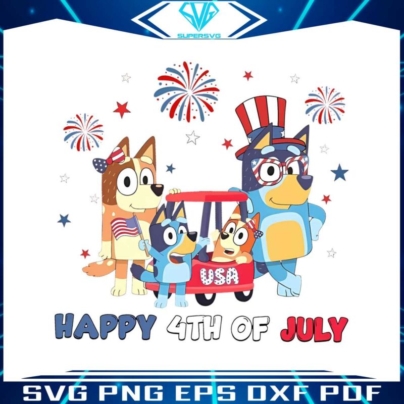 party-in-the-usa-bluey-family-4th-of-july-png-sublimation-design