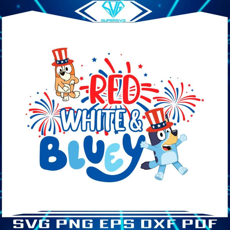 red-white-bluey-and-bingo-4th-july-fireworks-svg-graphic-design-file
