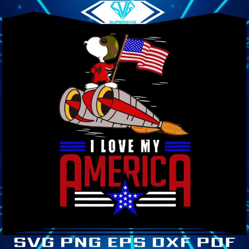 independence-day-snoopy-i-love-my-america-png-silhouette-files