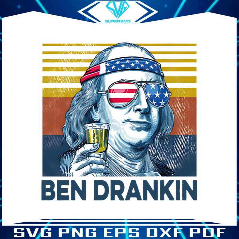 ben-drankin-happy-4th-of-july-png-silhouette-sublimation-files