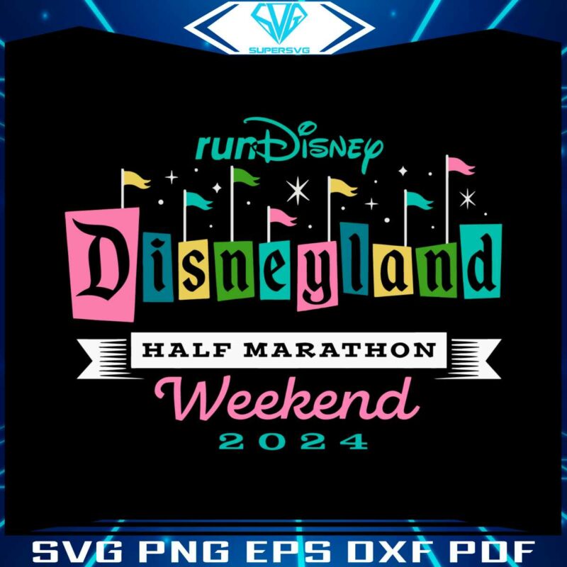 rundisney-disneyland-half-marathon-weekend-2024-svg