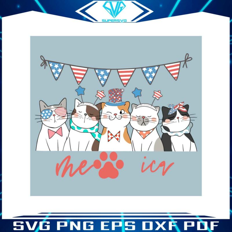 4th-of-july-cat-meowica-funny-independence-day-svg-cutting-file