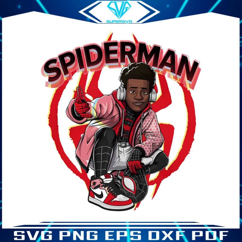 spiderman-across-the-spider-verse-miles-morales-png-silhouette-files