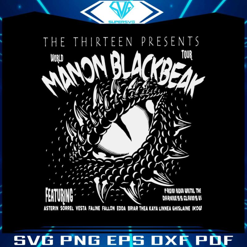manon-blackbeak-throne-of-glass-sarah-j-maas-merch-svg