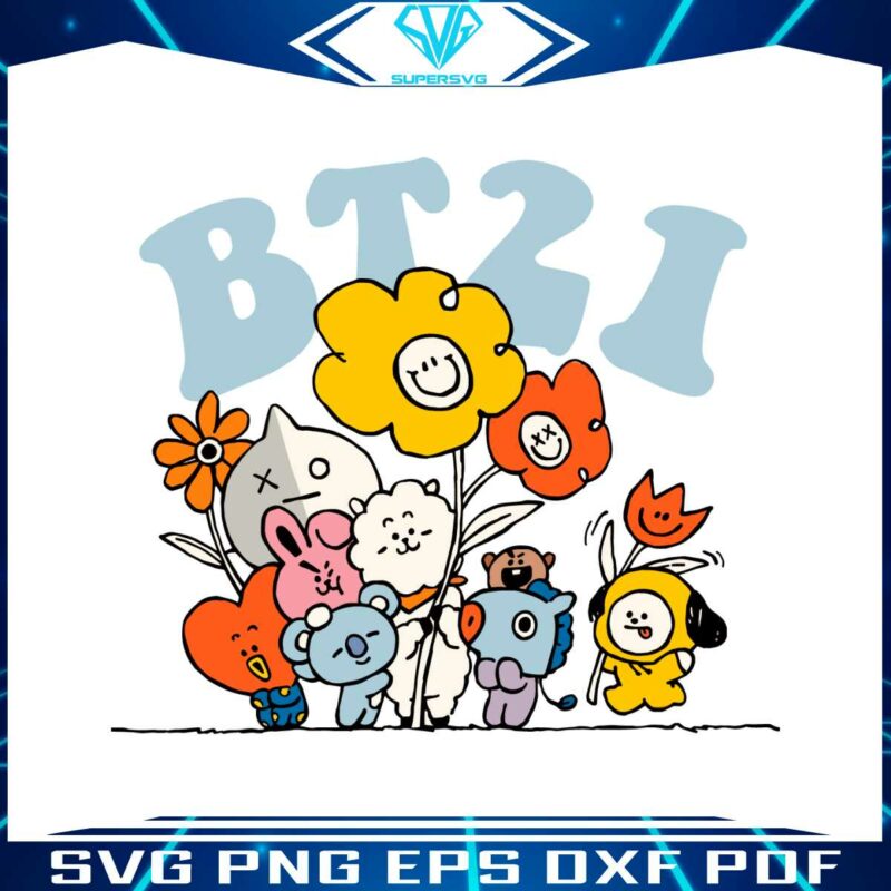 vintage-bts-bt21-flower-kpop-band-svg-graphic-design-files