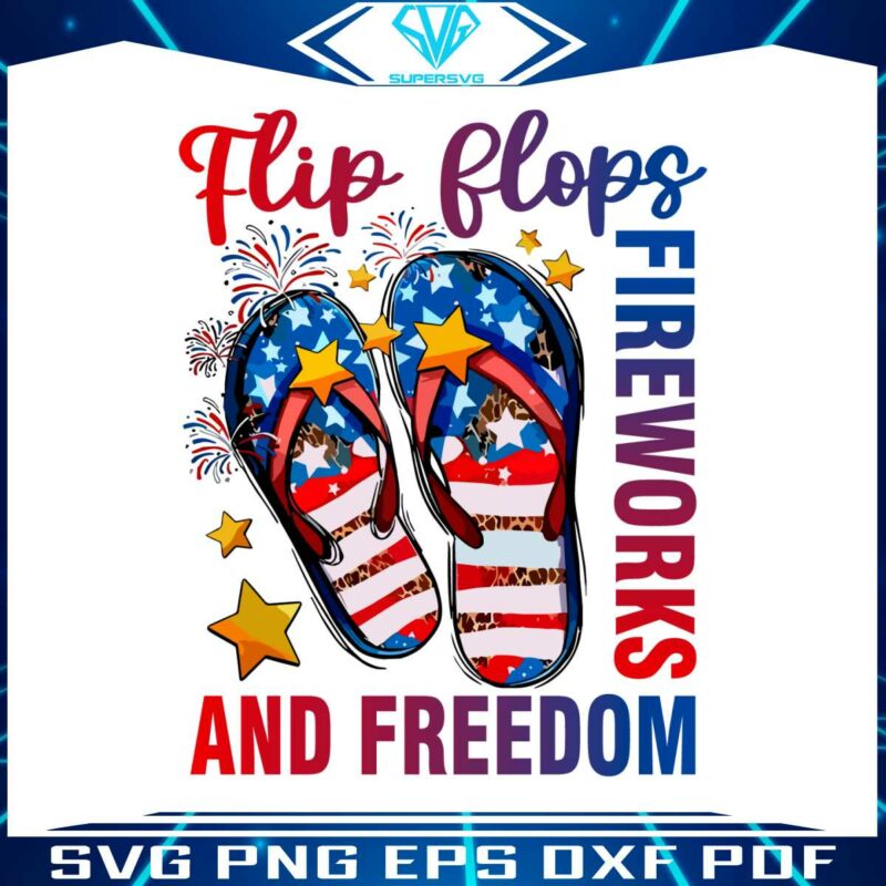 flip-flops-fireworks-and-freedom-independence-day-svg-cutting-file