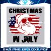 santa-claus-christmas-in-july-us-flag-svg-graphic-design-file