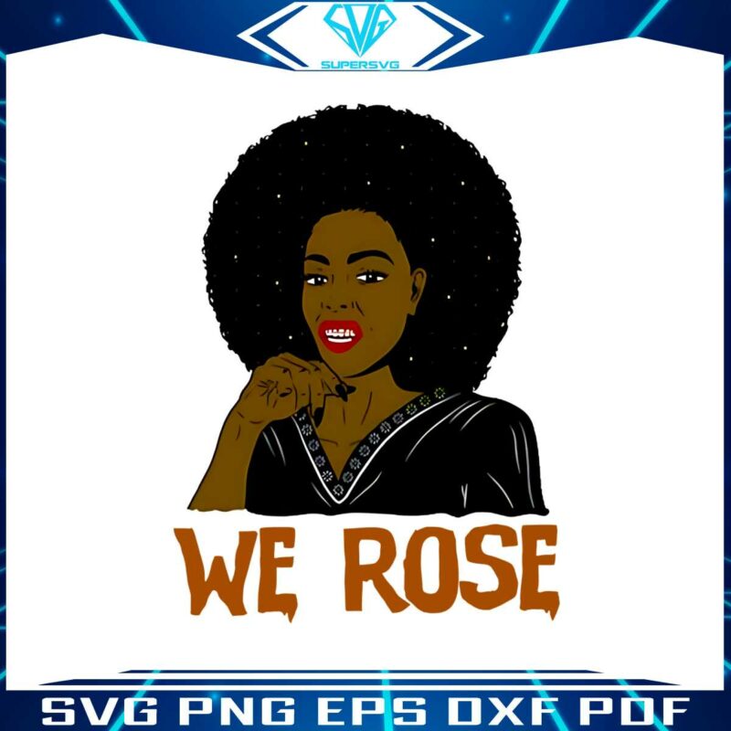we-rose-juneteenth-svg-black-freedom-png-silhouette-file