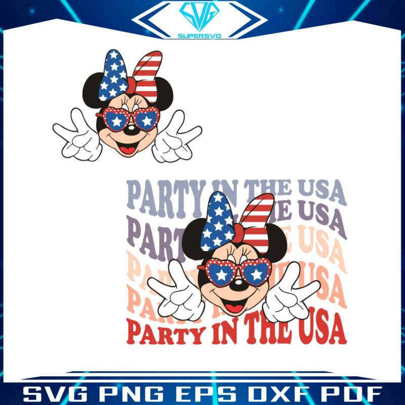 party-in-the-usa-minnie-mouse-patriot-svg-cutting-file