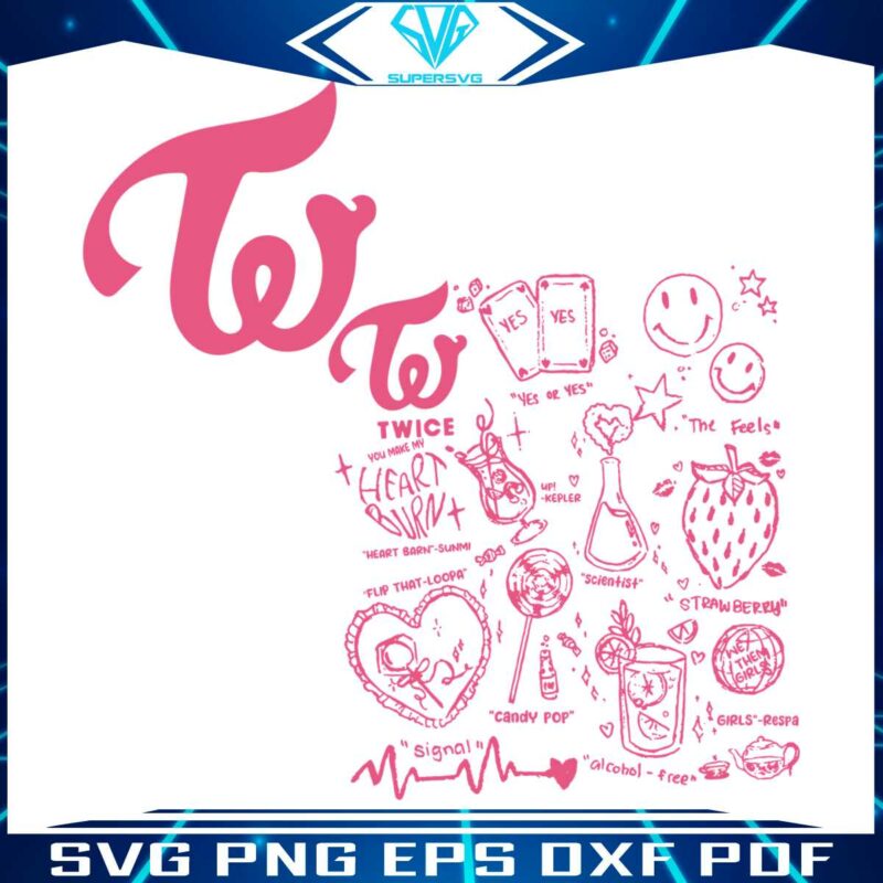 vintage-twice-kpop-album-lyrics-art-tattoo-svg-digital-file