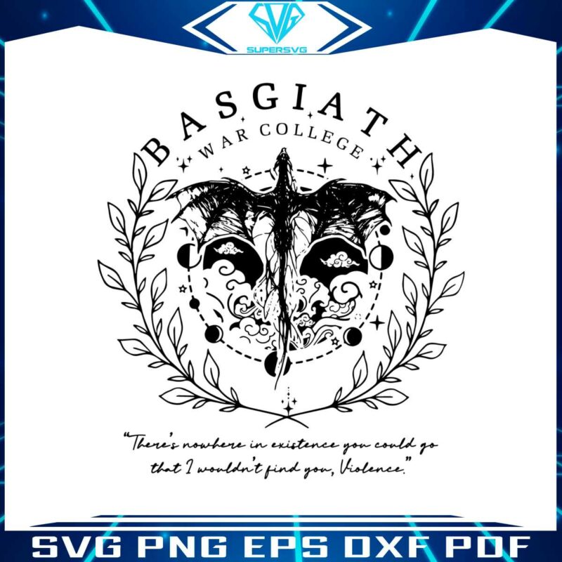 fourth-wing-basgiath-war-college-svg-graphic-design-file