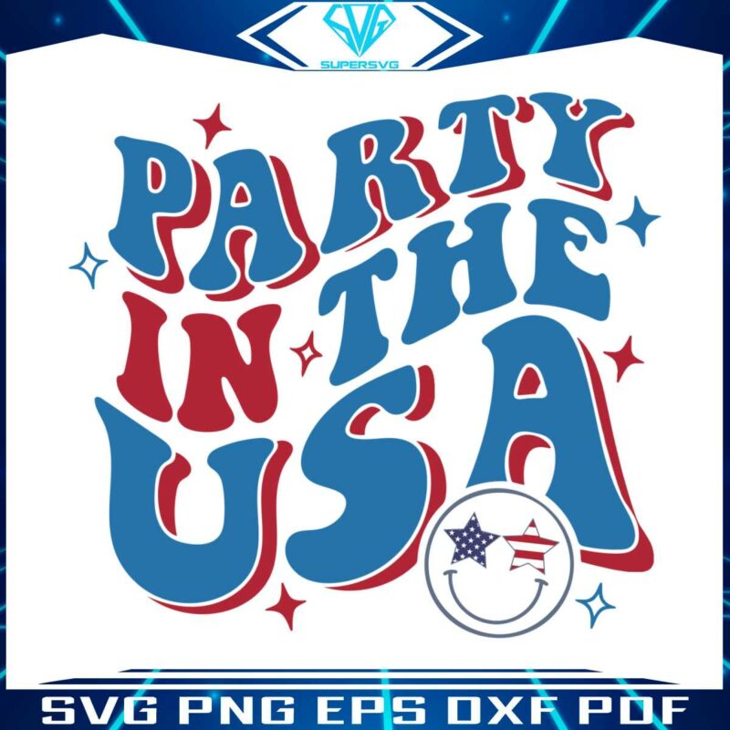 party-in-the-usa-retro-4th-of-july-svg-digital-cricut-file