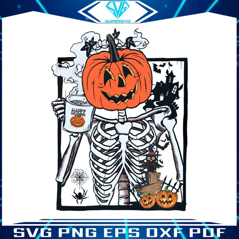 skeleton-pumpkin-funny-halloween-coffee-lover-png-file