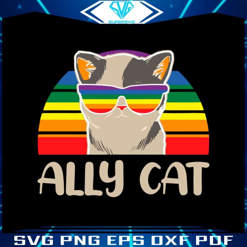 lgbt-ally-cat-vintage-lgbtq-cat-svg-graphic-design-files