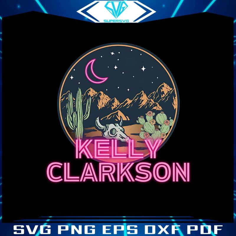 kelly-clarkson-svg-country-music-neon-moon-png-file