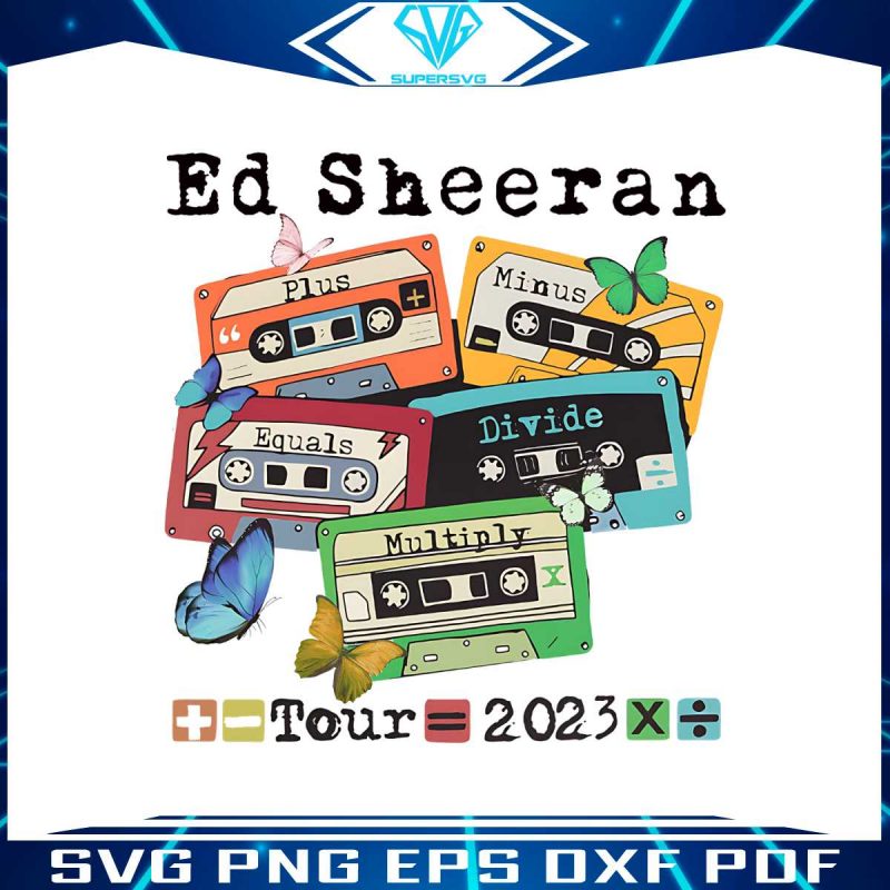 retro-ed-sheeran-cassettes-tour-2023-png-silhouette-file