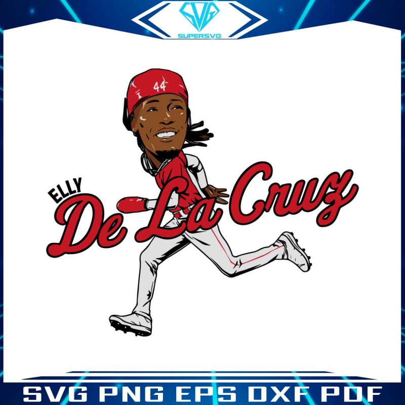 elly-de-la-cruz-caricature-svg-mlb-player-svg-digital-cricut-file