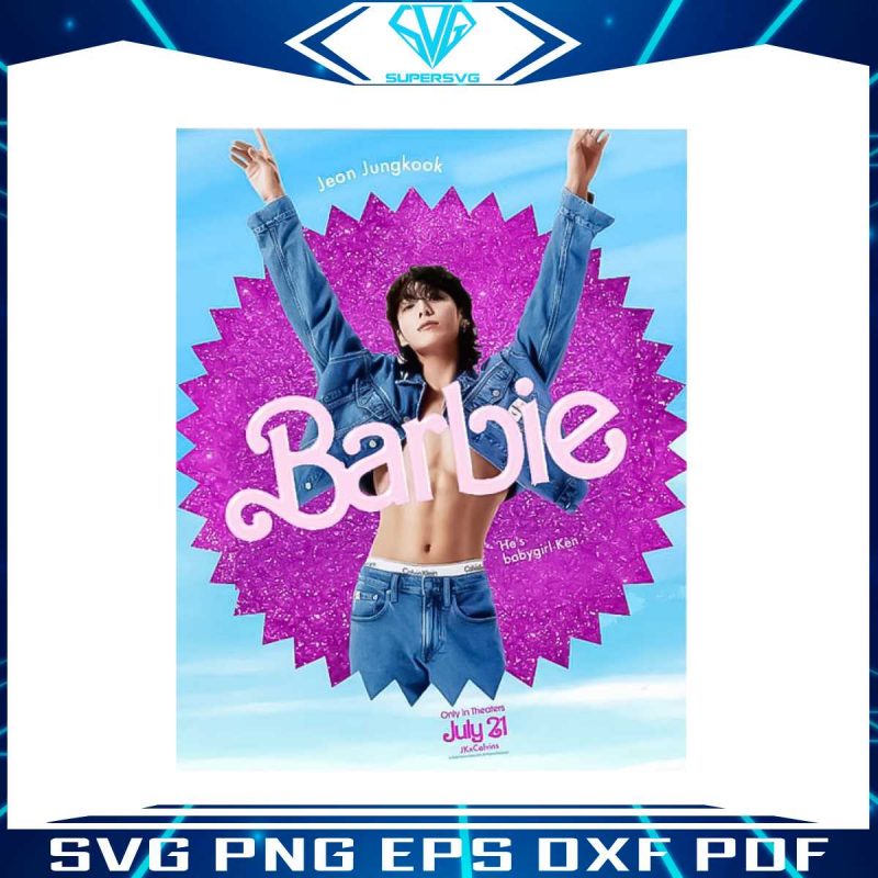 jungkook-barbie-2023-poster-bts-jk-ck-png-silhouette-file