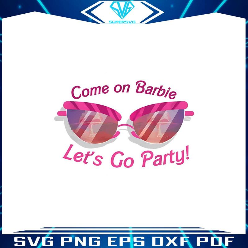 come-on-barbie-pink-glasses-png-sublimation-download