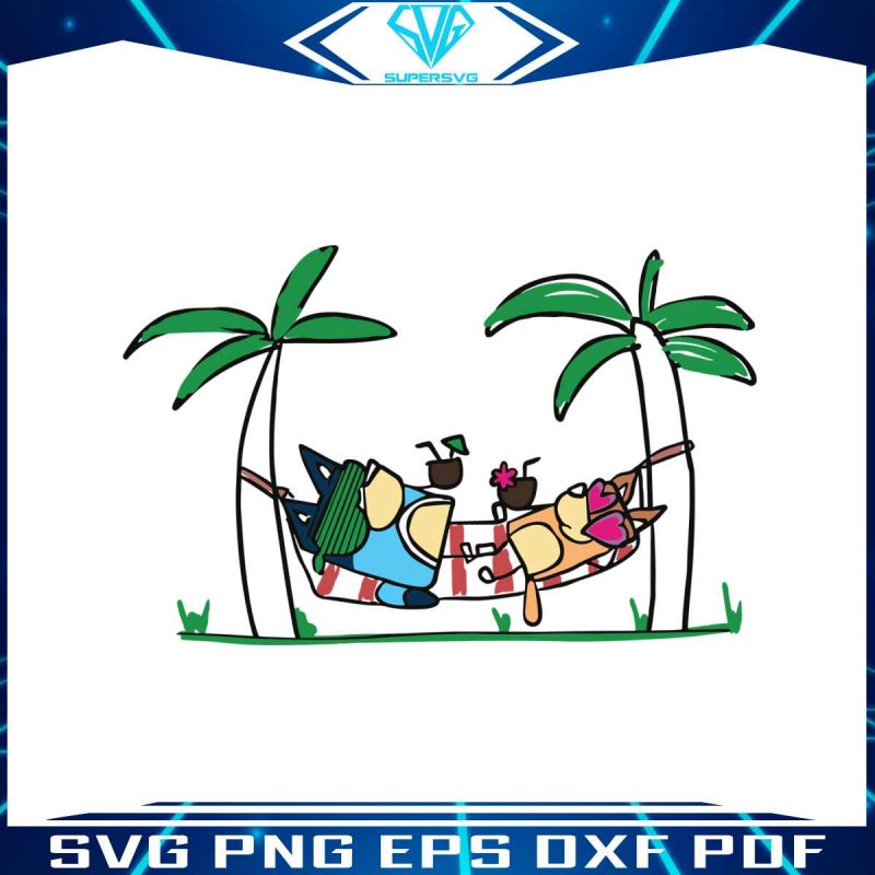 bluey-and-bingo-summer-svg-beach-vibes-svg-digital-files