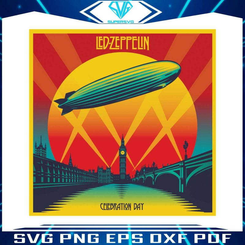 led-zeppelin-band-vintage-svg-celebration-day-album-svg