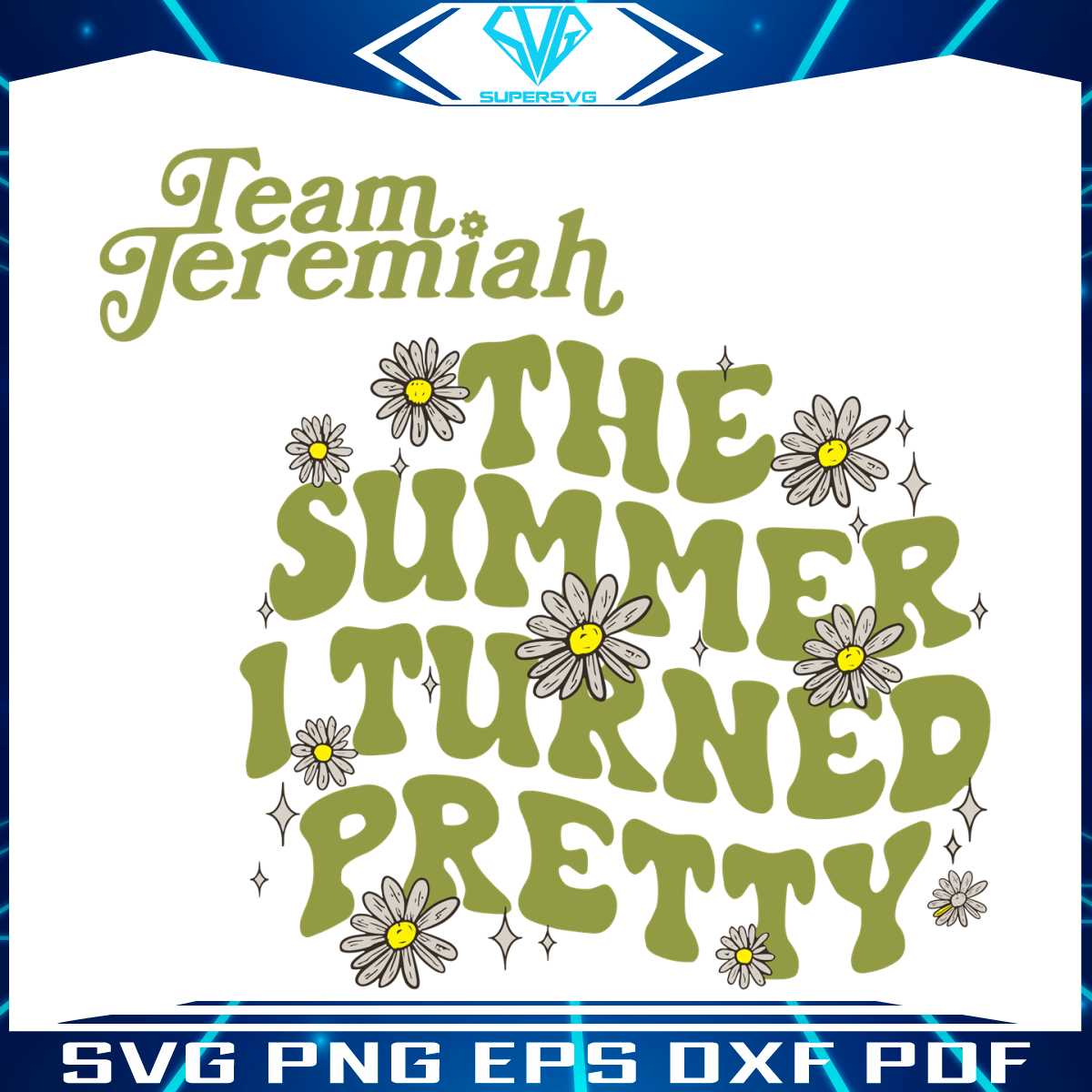 The Summer I Turned Pretty SVG Team Jeremiah SVG Cricut File