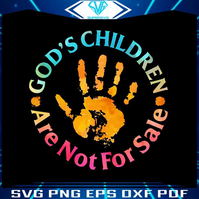 gods-children-are-not-for-sale-hand-prints-png-download