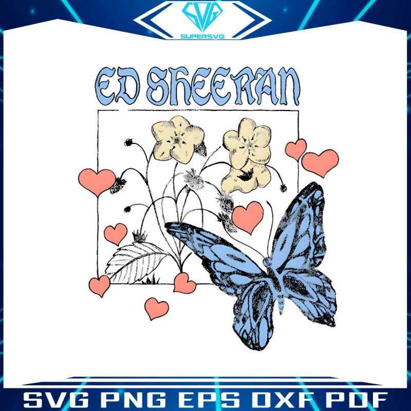 wild-hearts-and-butterflies-ed-sheeran-png-download